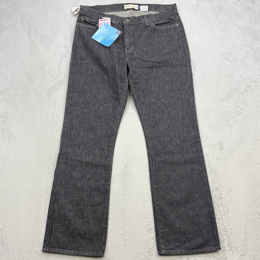 Gap Jeans Womens 14 34x30 Black Ankle Modern Bootcut Slim Fit NEW NWT Deadstock